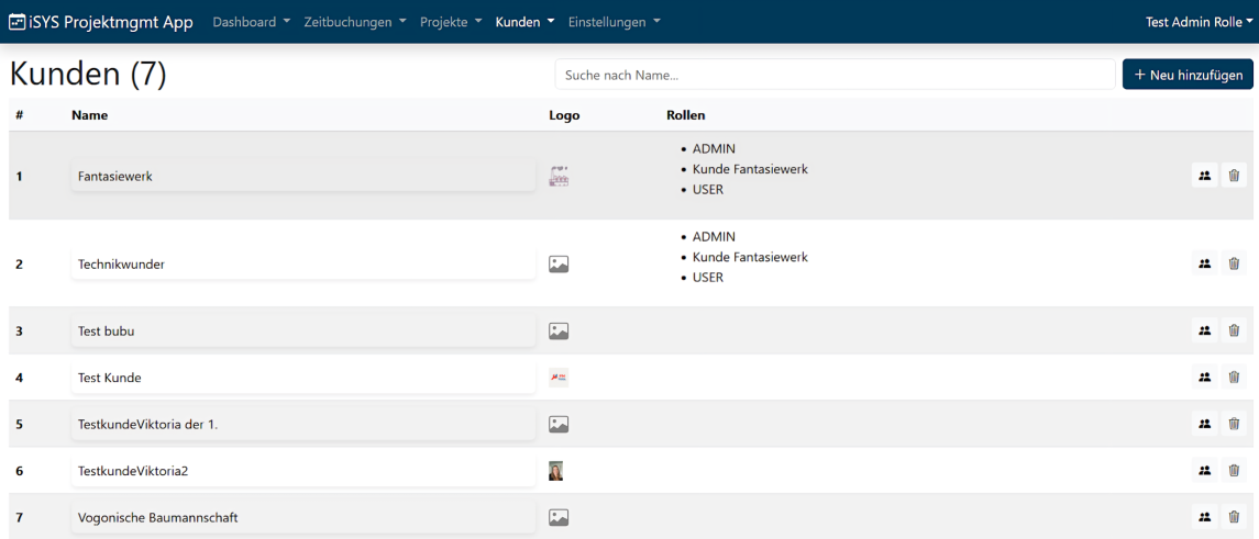 iSYS internal page before redesign