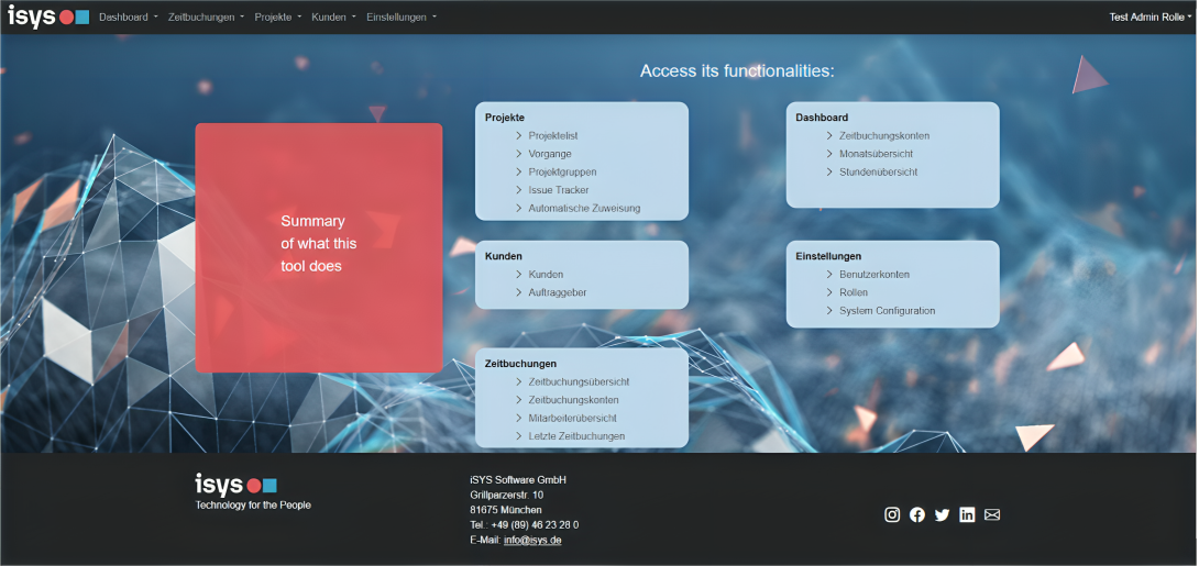 iSYS landing page redesign