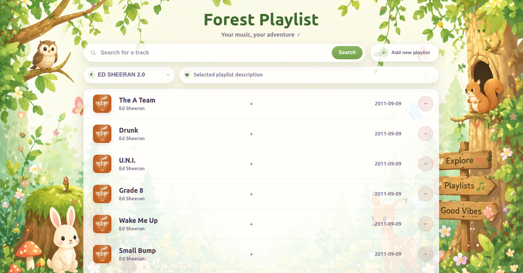 Spotify redesign screen 1